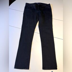 Miley Cyrus Max Azria size 15 black denim straight leg jeans